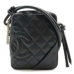 CHANEL Black Logo Pochette Shoulder Bag